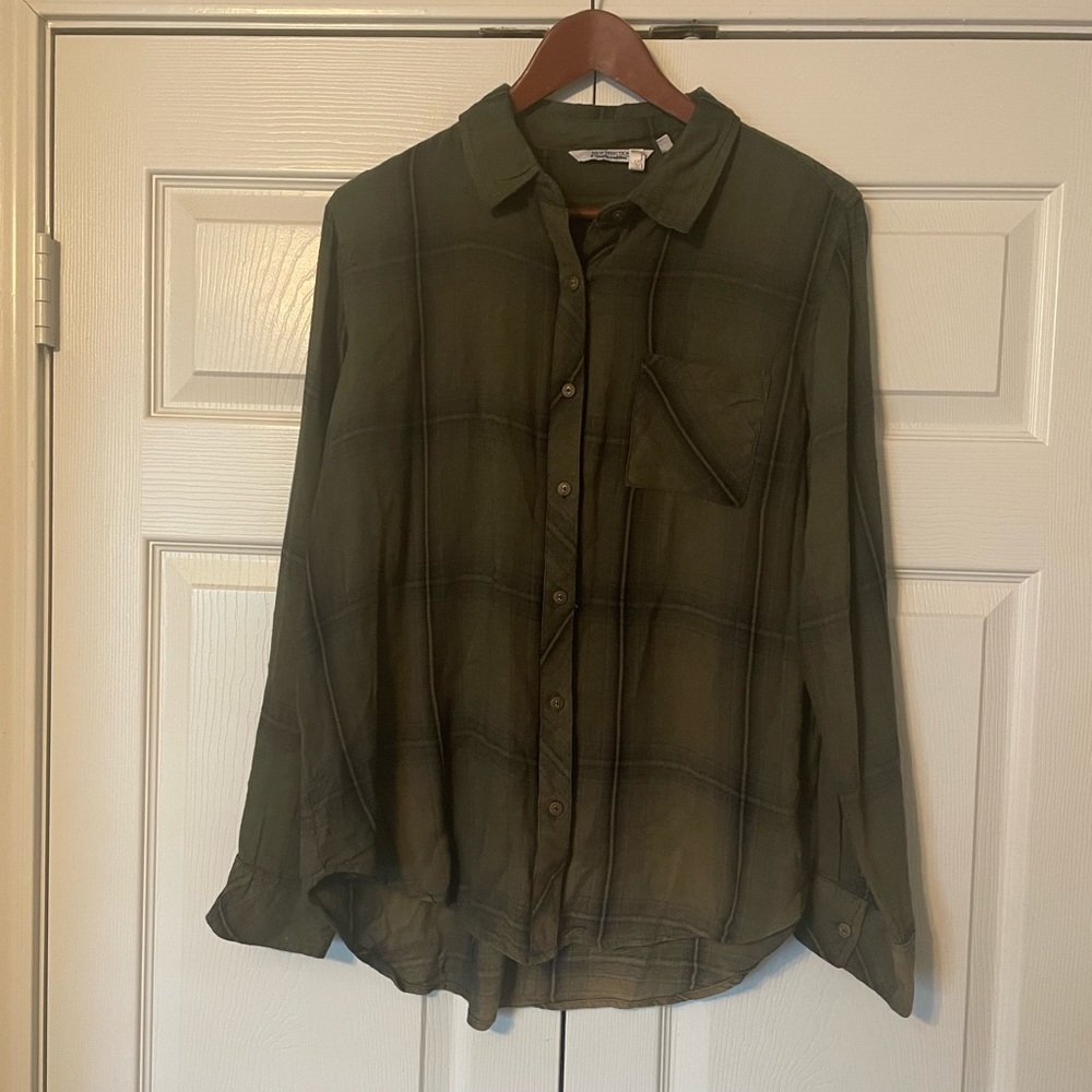 Windowpane Pattern Shirt